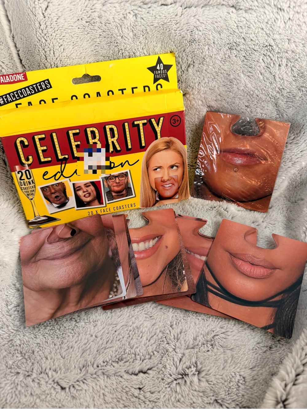 Celebrity Edition Face Coasters - Lip & Smile Set